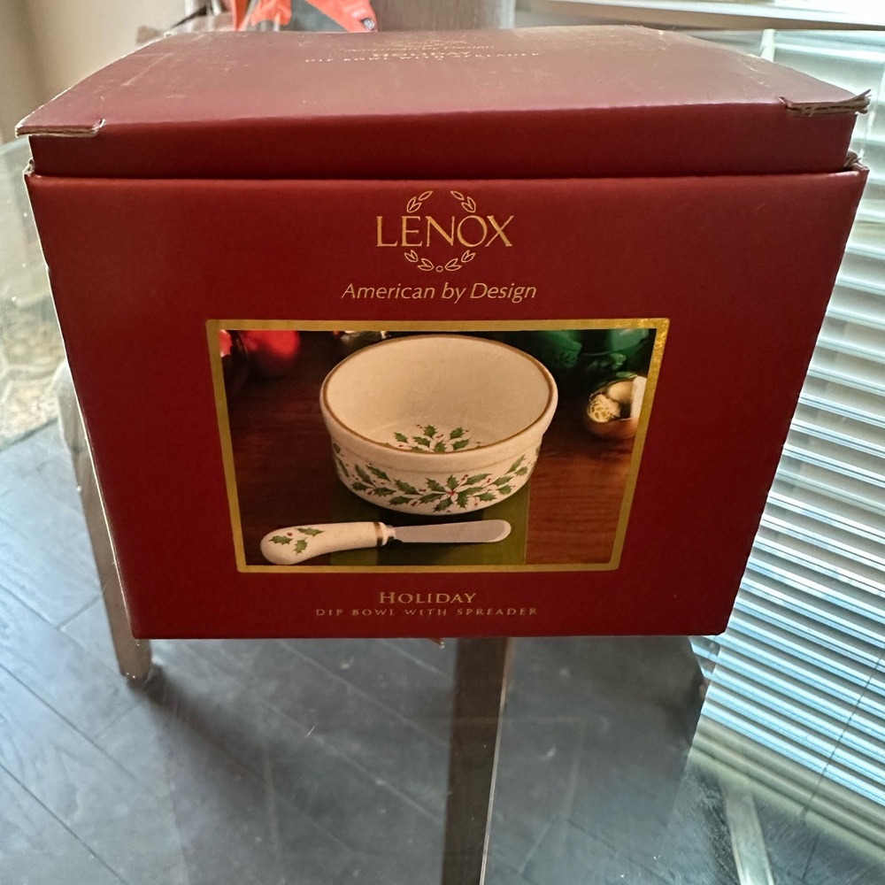 Lenox Holiday Red and Green Dip Bowl Set